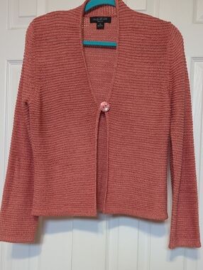 August Silk Sweater Pumpkin Spice  Petite Medium PM